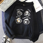 Aesthetic Y2k 90s Hoodies Funny Cute Cat Sweatshirt for Women Harajuku Graphic Pullovers 2000s Ulzzang Gothic Streetwear Female