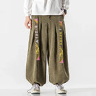 Cineserie Cintura Pantaloni da uomo Moda Pantaloni sportivi larghi Harajuku Pantaloni da jogging Hip Hop Velluto a coste Coppia casual Pantaloni Harem M-5XL