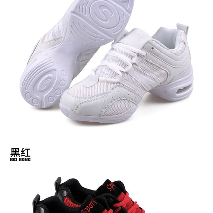 New Soft Outsole Breath Dance Shoes Women Sports Feature Dance Sneakers Jazz Hip Hop Shoes Woman Dancing Shoes Ladies Sneakers