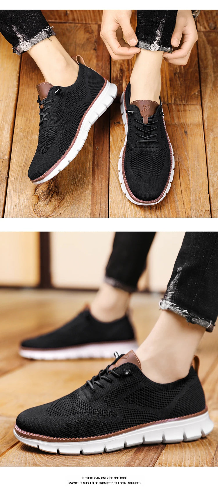 Scarpe Eleganti Casual da Uomo, Sneakers da Passeggio alla Moda, Oxford in Rete per il Lavoro, Leggere con Suola Morbida