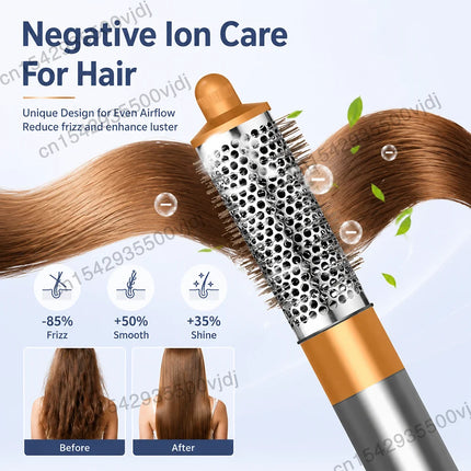 6-in-1 multifunctional hair styler, 110,000 RPM high-speed hair care, ionic hair dryer, quick drying, automatic curling set