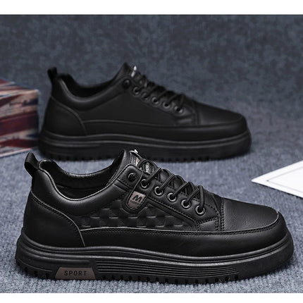 Men's Flat Casual Shoes Spring Breathable Soft-Sole Anti-Slip Outdoor Walking Shoes Youth Fashion White Shoes Sports Board Shoes