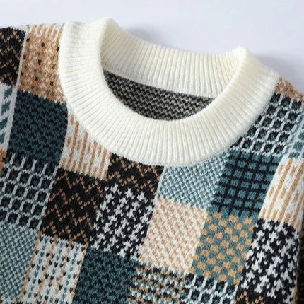 Hippie Grunge Pullovers Male Plus Big Size Thick Knitwear Long Sleeve Designer Casual Streetwear Loose Fit Men's Knit Sweater