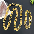 Set di Gioielli Originali per Uomo, Collana e Bracciale Hip Hop Placcati in Oro, Gioielleria alla Moda per Feste, Uso Quotidiano e Regali platinumshop