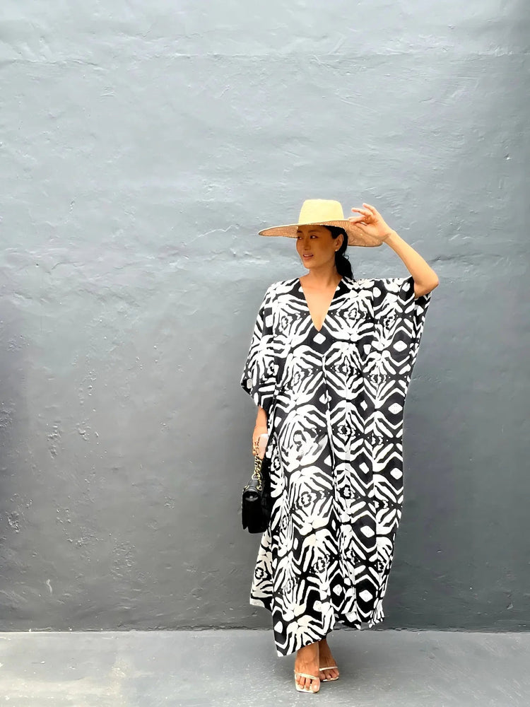 Abiti caftano da donna con scollo a V, costume da bagno estivo, copricostume caftano, abiti da spiaggia maxi taglie forti platinumshop