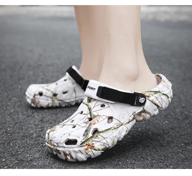 Men Shoes Slippers Men Garden Flat Sandals Platform Clogs Man Summer Beach Shoes Outdoor Flip Flops Home Sandals