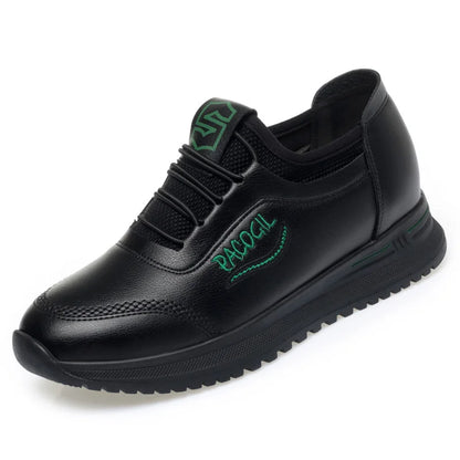 New Spring Fashion Versatile Non Slip Women's Comfort Breathable Sneakers Mother Soft Leather Soft Sole Causal Shoes