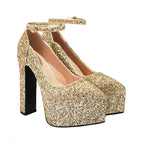 Décolleté Glitter Oro / 4 / China Mainland