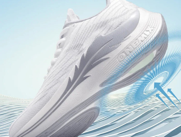Scarpe da corsa con cuscino d'aria ONEMIX, sneakers sportive traspiranti per esterni, scarpe leggere da jogging e camminata PlatiNum