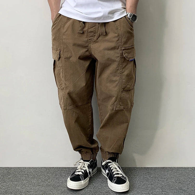 High Quality Cotton Cargo Pants For Men Japanese Streetwear Plus Size Tactical Pants Harajuku Casual Joggers Fashion Trousers