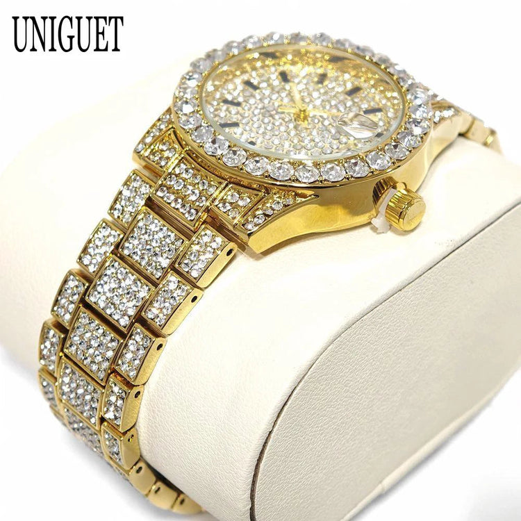 Orologio da Donna UNIGUET di Lusso alla Moda, Elegante Quadrante Piccolo con Diamanti Rosa, Mini Orologio da Polso al Quarzo Bling-Bling da Donna, Regalo platinumshop