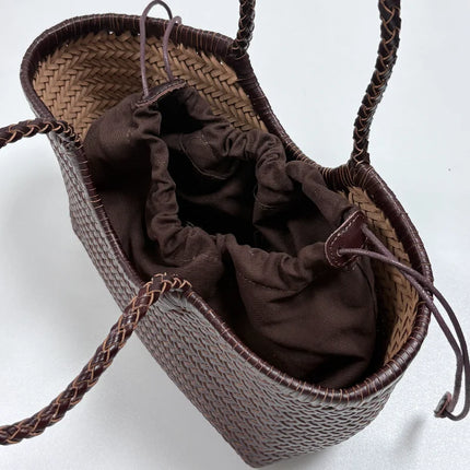 Women's 2-in-1 Woven Straw Bag Underarm Straw Bag with Adjustable Strap Large Capacity Dumpling Shoulder Bag for Summer Beach Bucket Bag