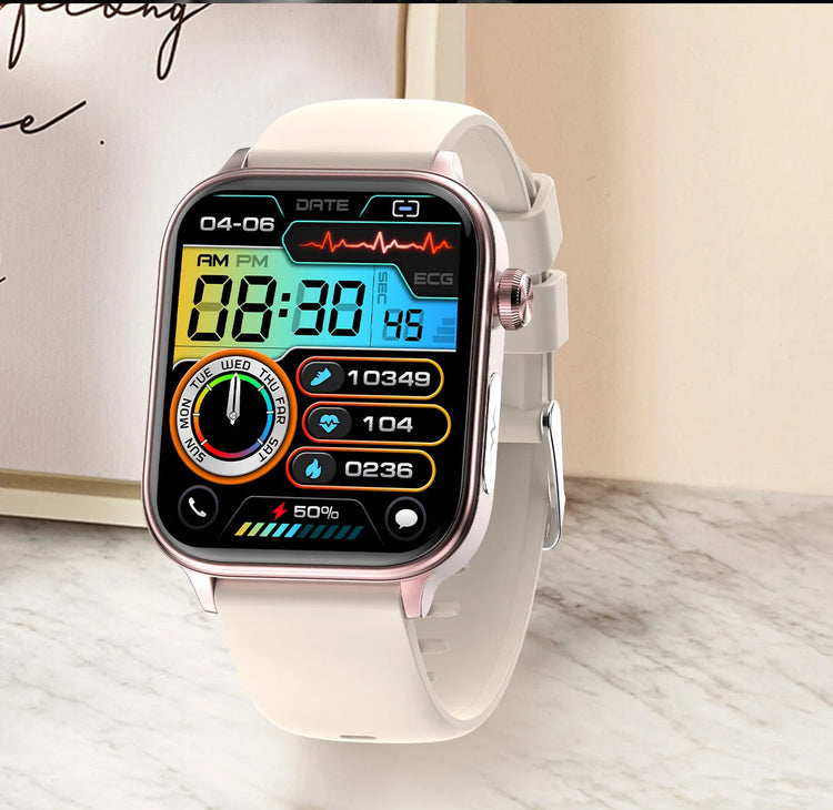 Nuovo 2025 Smartwatch per XIAOM1 con ECG+PPG, Monitoraggio Grasso Sanguigno e Acido Urico, Frequenza Cardiaca, Pressione Sanguigna, Chiamate Bluetooth per Uomini e Donne platinumshop