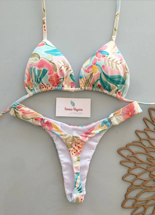 Micro Bikini 2026 Push Up Donna Costumi da Bagno Sexy Brasiliani Set Bikini Perizoma Stampa Biquini Abbigliamento Mare Estivo