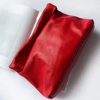 Personality roll-edge leather bag  lazy casual leather soft bag  Phone Women High Quality holding red large bag luxury designer PlatiNum