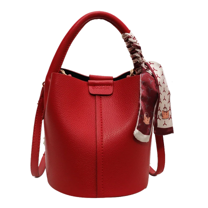 Borse a tracolla e a tracolla a secchiello in PU rosso Nero Senso del lusso Borsa a due usi da donna 2024 Moda versatile in vendita