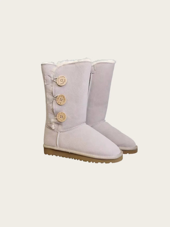 NEW  HOT Women's shoes adult genuine leather wool comfortable warm snow boots fashionable height increase wear-resistant soft