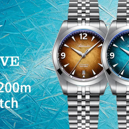 ADDIESDIVE Men's Automatic Mechanical Diving Watch 200M Waterproof Sapphire Crystal 316L Stainless Steel Japan 8215 Movement