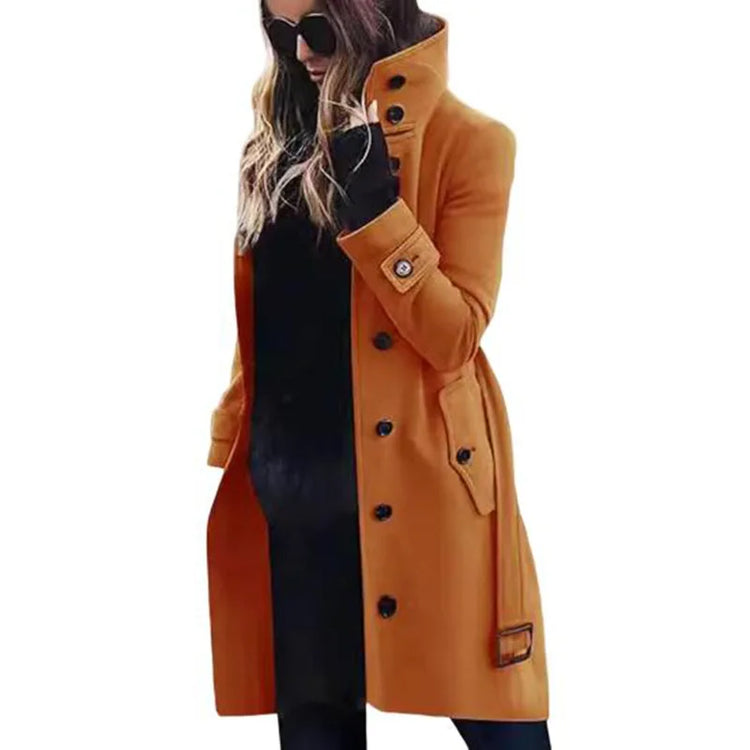 Slim Fit Wool Blend Women's Coat