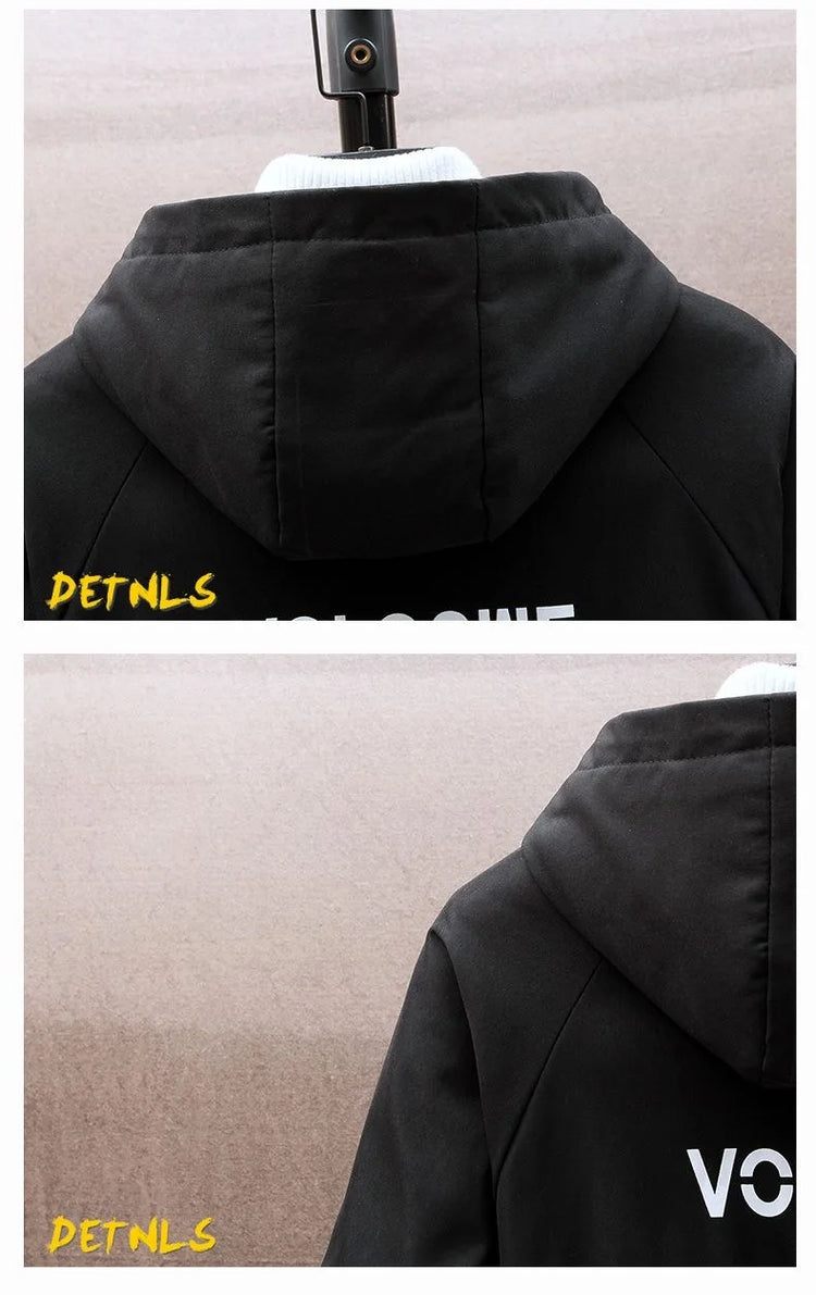 2023 Spring and Autumn New Fashion Hooded Tooling Jacket Men's Casual Loose Comfortable Waterproof High-Quality Large Size Coat