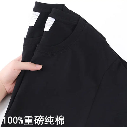 100% Cotton T-shirt Men Women Solid Color O-Neck Short Sleeve Top Summer Korean Loose Half Sleeve T-shirt Unisex M-4XL