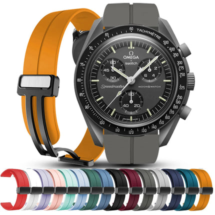 22mm 20mm cinturino magnetico in silicone per Omega X Swatch Joint MoonSwatch cinturino per Xiaomi Watch S4 S3 S2 S1/Huawei GT6Pro GT6 5 4 46 platinumshop