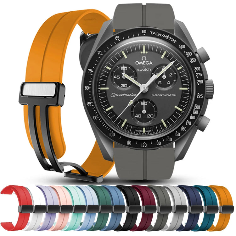 22mm 20mm cinturino magnetico in silicone per Omega X Swatch Joint MoonSwatch cinturino per Xiaomi Watch S4 S3 S2 S1/Huawei GT6Pro GT6 5 4 46 platinumshop