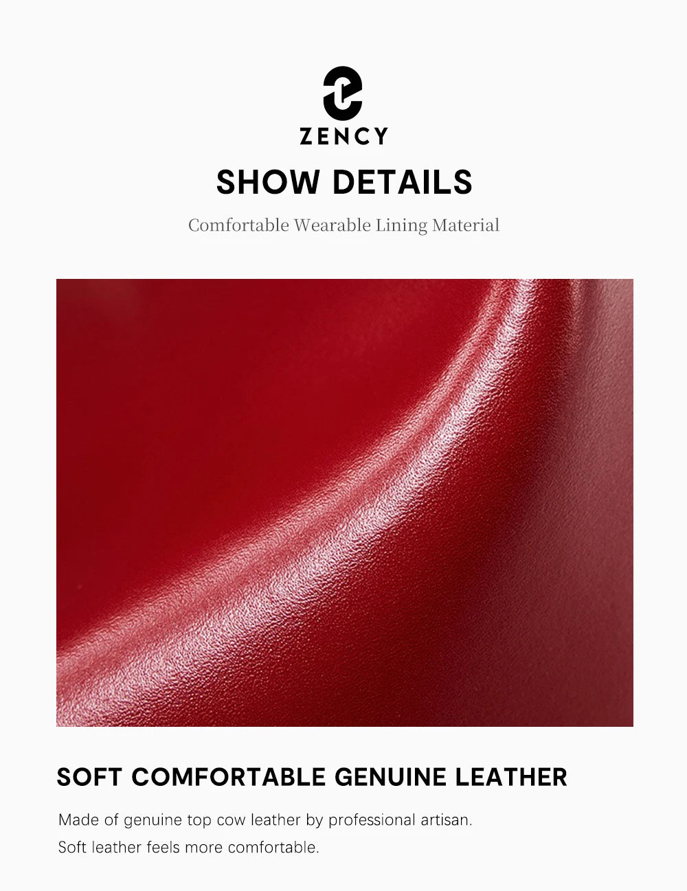 Zency Borsa da donna in vera pelle premium Borsa hobo di lusso Borsa a tracolla moda di grande capacità per moglie amante ragazza regalo Sac