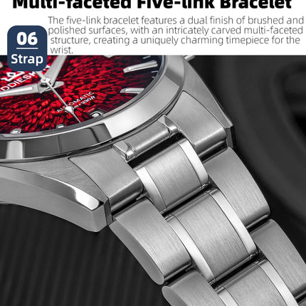 AddiesKin K003 Men's Automatic Watch BGW9 Super Luminous 10Bar Waterproof Sapphire Crystal 316L Stainless Steel Mechanical Watch