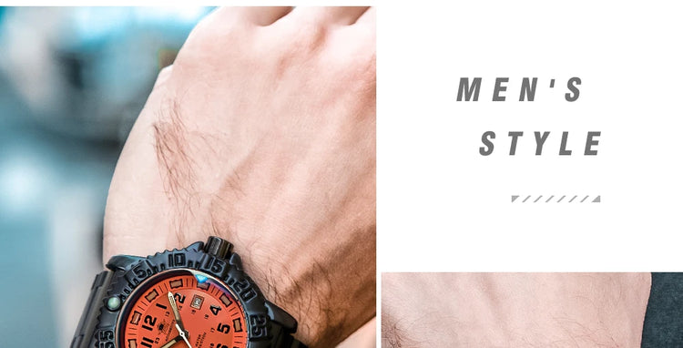 ADDIESDIVE 44mm Men's  Wrist Watch 50m Water Resistant Large Luminous Dial Date Display Stainless Steel Men's Quartz Watch