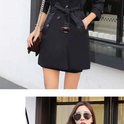 Xiaoxiangfeng Jacket Women2026Spring Autumn Winter New Fashion Windbreaker British Style Long Trench Coat Loose Female Outerwear