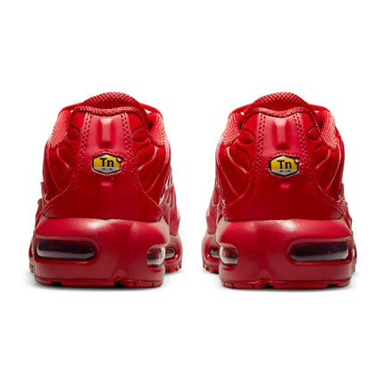 Nike Air Max Plus TN GS Unisex Sneakers Bright Red Low Top Cushion Wear-resistant Breathable Running Shoes DM8877-600