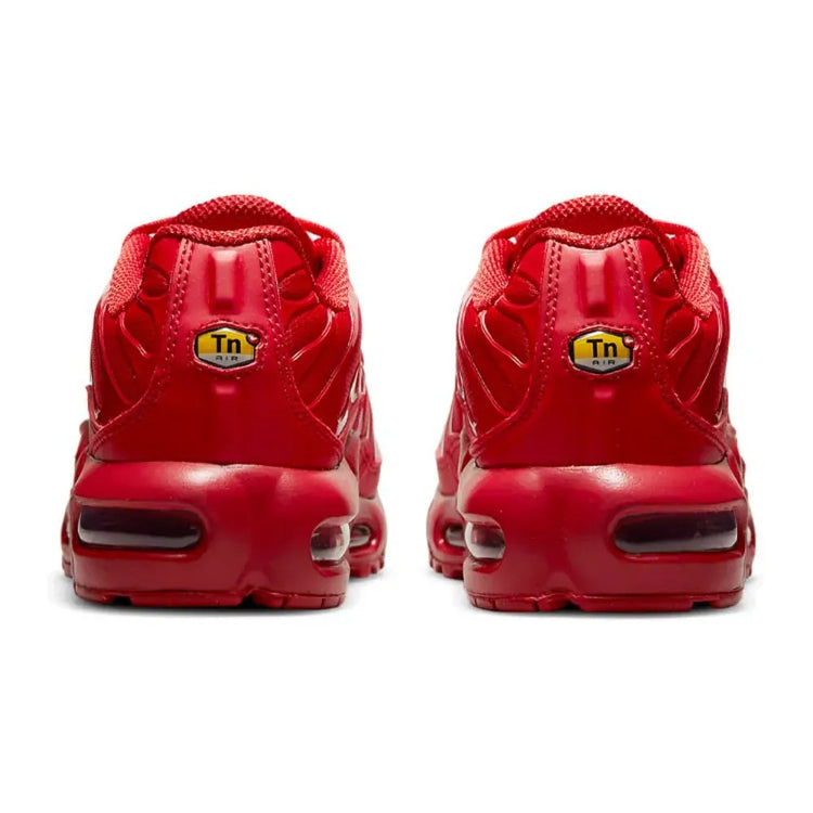 Nike Air Max Plus TN GS Unisex Sneakers Bright Red Low Top Cushion Wear-resistant Breathable Running Shoes DM8877-600