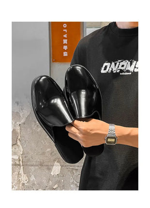 Nuovi Mocassini da Uomo 2026, Scarpe Eleganti di Lusso in Pelle Verniciata, Antiscivolo, per Esterni, Estive, Fatti a Mano