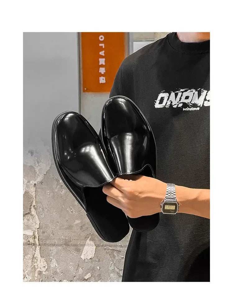 Nuovi Mocassini da Uomo 2026, Scarpe Eleganti di Lusso in Pelle Verniciata, Antiscivolo, per Esterni, Estive, Fatti a Mano