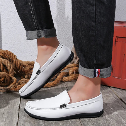 2025 Estate Scava Fuori Penny Mocassini Da Uomo Scarpe Da Barca Traspirante Uomo Mocassini In Pelle Slip On Appartamenti Mens Casual Scarpe Da Guida