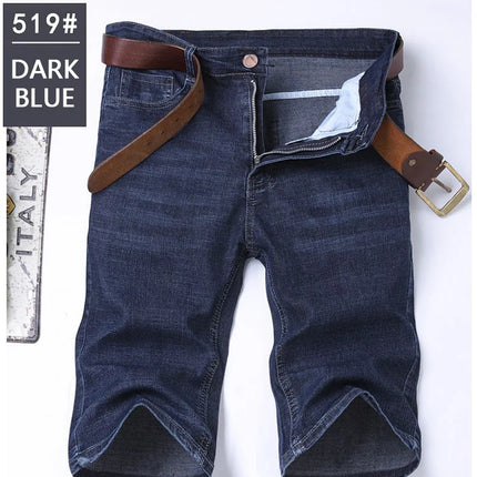 Nuovi pantaloncini di jeans di fascia alta da uomo nella primavera e nell'estate del 2025, pantaloncini di jeans casual da lavoro di marca larghi e versatili