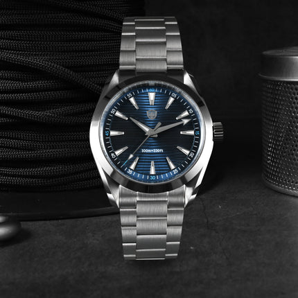 Watchdives WD0006 V2 Watch VH31 Sweep Second Quartz Movement Sapphire Luminous Stainless Steel Watches Waterproof 38mm Watch