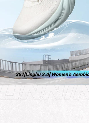 361 Degrees Women Enchanted 2.0 Running Shoes Lightweight Versatile Soft Cushioning Durable Versatile Female Sneakers 682512235 PlatiNum