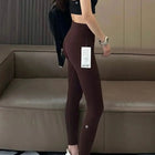AL Women's High-Waist Airlift Yoga Leggings - Solid Color Tight Workout Pants for Pilates, Exercise & Street Style PlatiNum