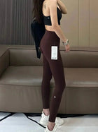 AL Women's High-Waist Airlift Yoga Leggings - Solid Color Tight Workout Pants for Pilates, Exercise & Street Style PlatiNum