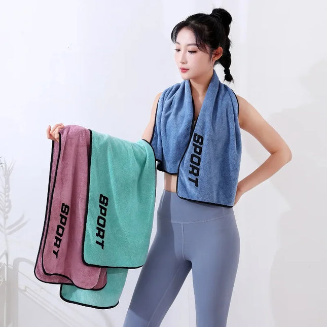 Sports Gym Towel Ultra-fine Fiber Bath Towel Training Yoga Beach Towels Quick Dry Exercise Sweat Absorption Quick Drying Towel
