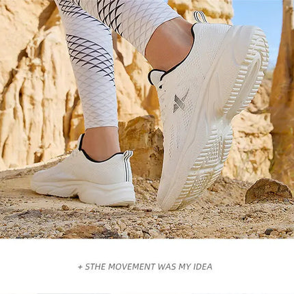 Xtep Running Shoes For Men Breathable Wear-Resistant Men's Sports Shoes Lightweight Jogging Cushioning Sneakers 877119110026 PlatiNum