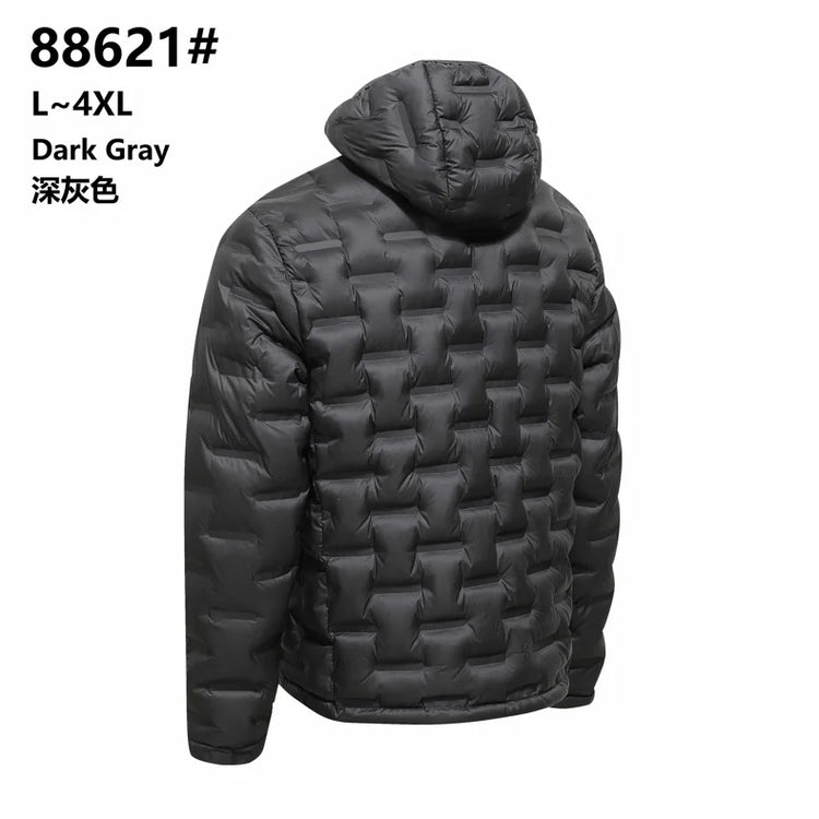Graphene Self-heating Puffer Jacket Men Solid Windproof Pleated Padded Jackets Brand Classical Warm Winter Down Coat Male Parkas
