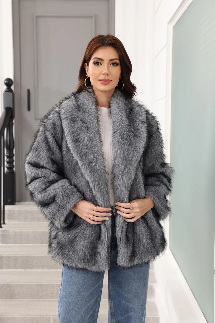 ZADORIN Luxury Belted Mid Long White Faux Fur Coat For Woman Clothes Winter Oversize Fluffy Jacket Fox Fur Faux Coat Outerwears