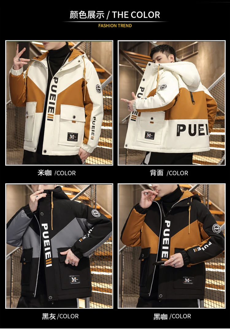 Fashion Two Piece Men's Sets Spring Autumn Youth Street Wear Hooded Jacket & Pant Suit Outdoor Coat & Jogger Tracksuits Clothing