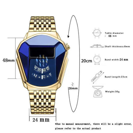 Orologio al quarzo impermeabile con personalità del motociclo di nuova tendenza da uomo platinumshop