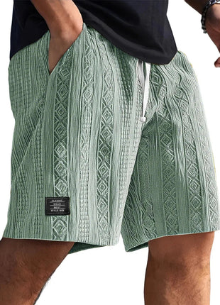 Pantaloncini Casual Jacquard da Uomo, Stile Harajuku, Tinta Unita, Pantaloni Corti alla Moda, Abbigliamento Retrò da Uomo, Streetwear Nuovo platinumshop
