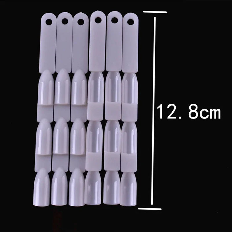 50pcs Set 150 Tips 3 Knots Fan Nail Art Display Swatch Chart UV Gel Polish Practice Color Card Palette Tool 2027
