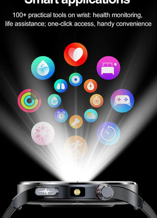 Nuovo Smartwatch 2026 per Analisi del Grasso Corporeo, ECG+PPG, Acido Urico, Pressione Sanguigna, Ossigeno nel Sangue, Orologio con Chiamate per Uomini e Donne platinumshop